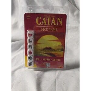 Rare Catan Studio Catan Dice Game Clamshell W/ Notepad Pencil Sealed Fast Ship!